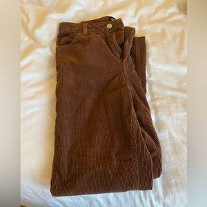 brown corduroy urban outfitters pants